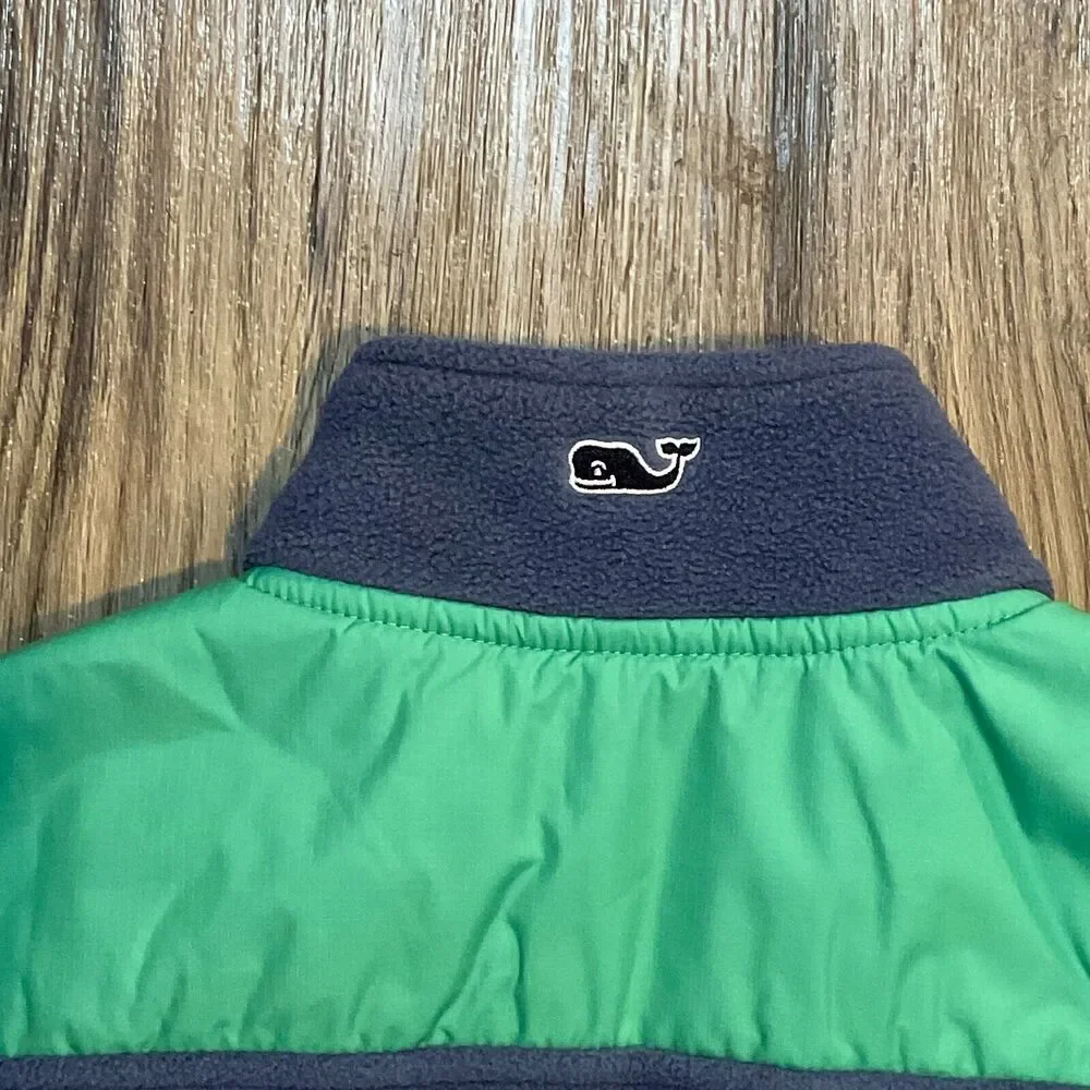 Vineyard Vines Fleece Vest Slate Blue Green Size XL 20 Kids‎ Boys Jacket Outdoor